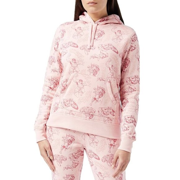 Disney Marvel Women's Pink Fleece Pullover Hoodie Sweatshirt Sz Medium Superhero - Picture 11 of 11